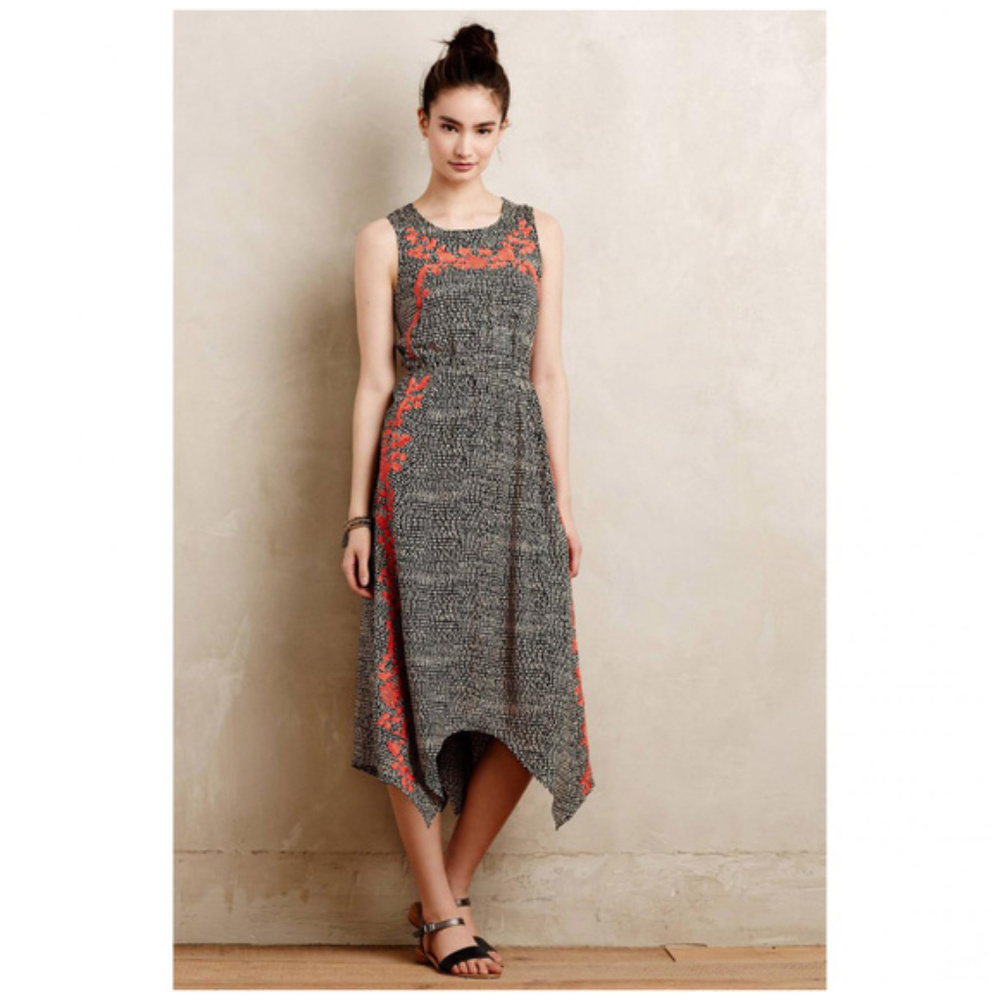RARE Anthropologie Maxi Dress Long Boho Hippie